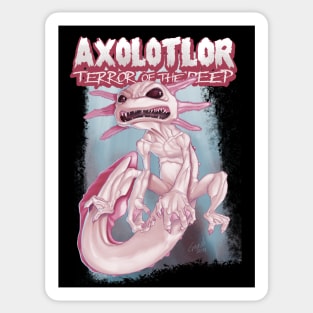 Axolotlor: Terror of the Deep Sticker